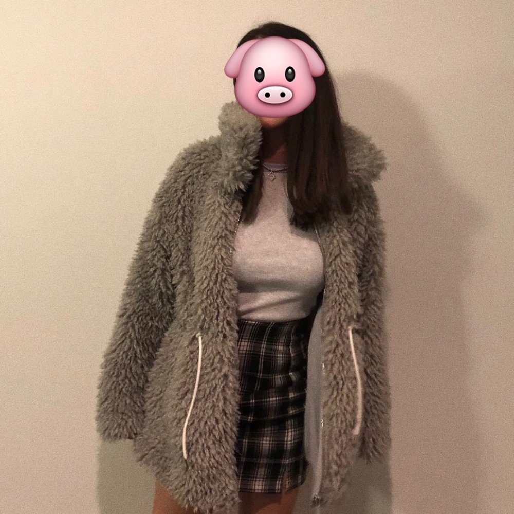 Gray Fur Coat - image 1